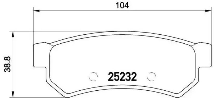 

Колодки зад.chevrolet lacetti 04-13