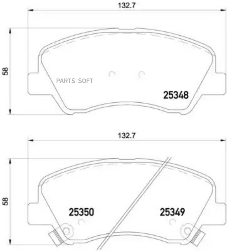 

P18025_колодки дисковые передние hyundai solaris/accent, kia rio all 11>