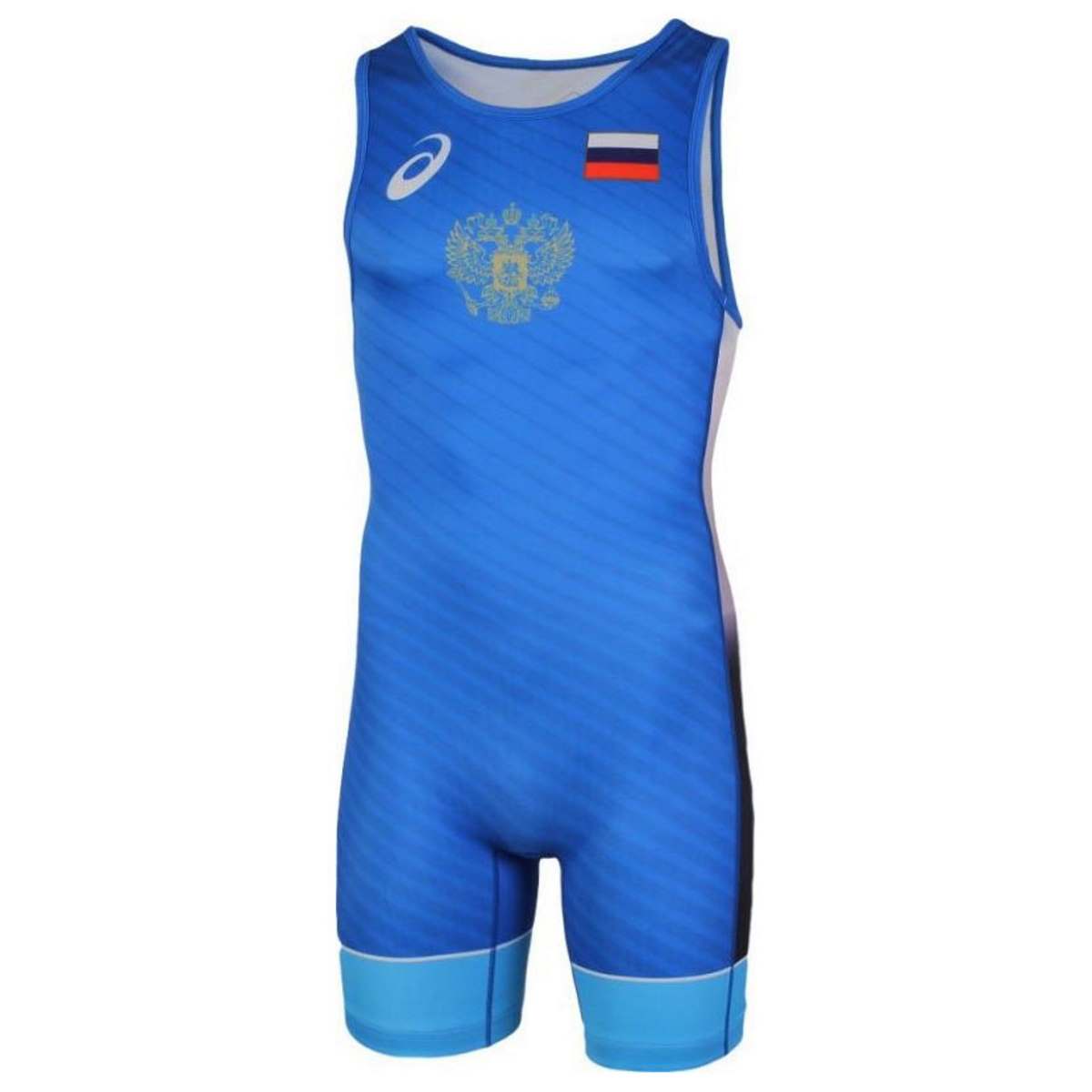 

Трико борцовское мужское ASICS 2081A022 0045 WRESTLING SUIT синий полиэстер 2XL, 2081A0220045