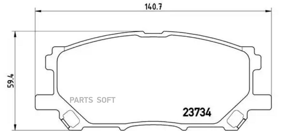 P83067_=1039 00=d2249-01=fdb1715 колодки дисковые п. lexus rx300 all 03>