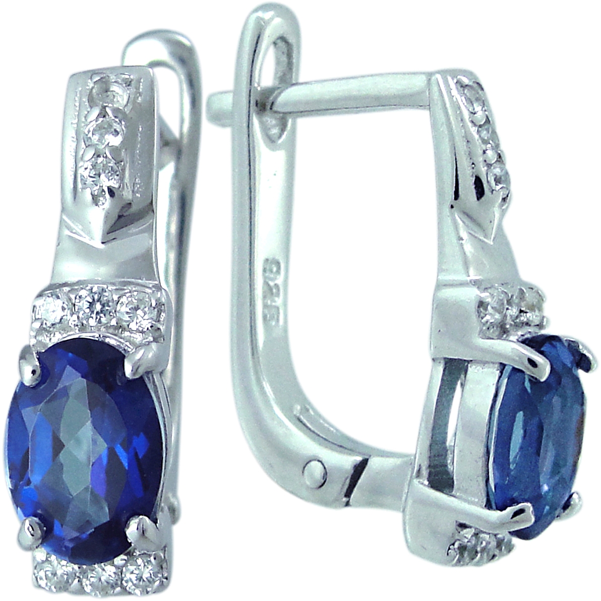 

Серьги из серебра с танзанитом Balex Jewellery 2405937479, 2405937479