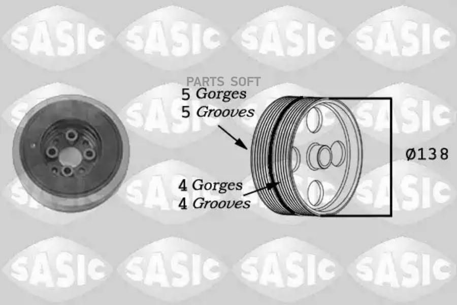 SASIC Шкив коленвала 10350₽