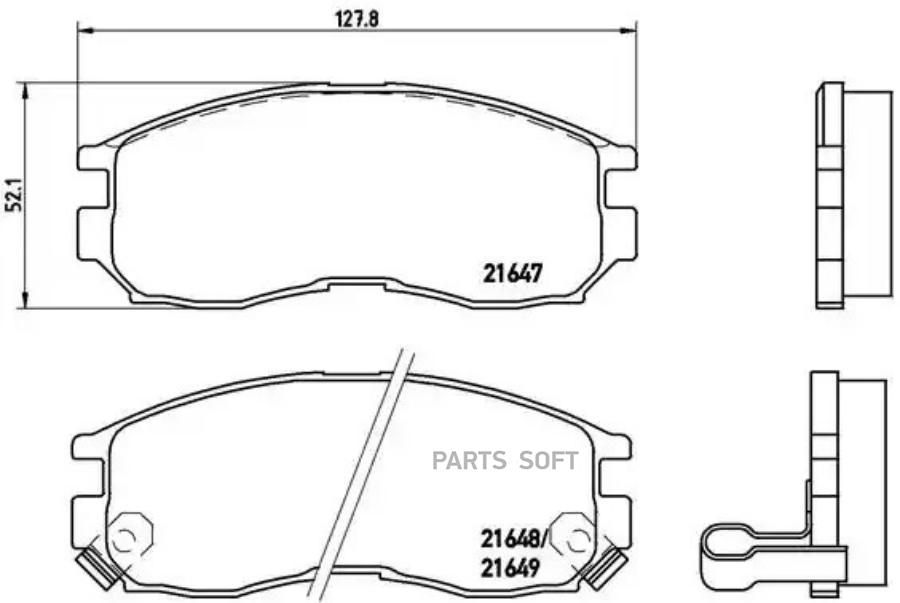 

Колодки дисковые п. mitsubishi colt 1.5/1.6/1.8 89> P54014 =gdb1128=fdb764