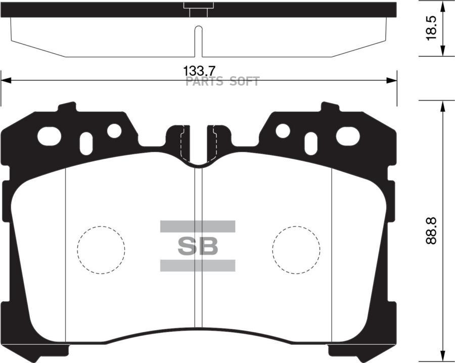 

Тормозные колодки Sangsin brake SP1496