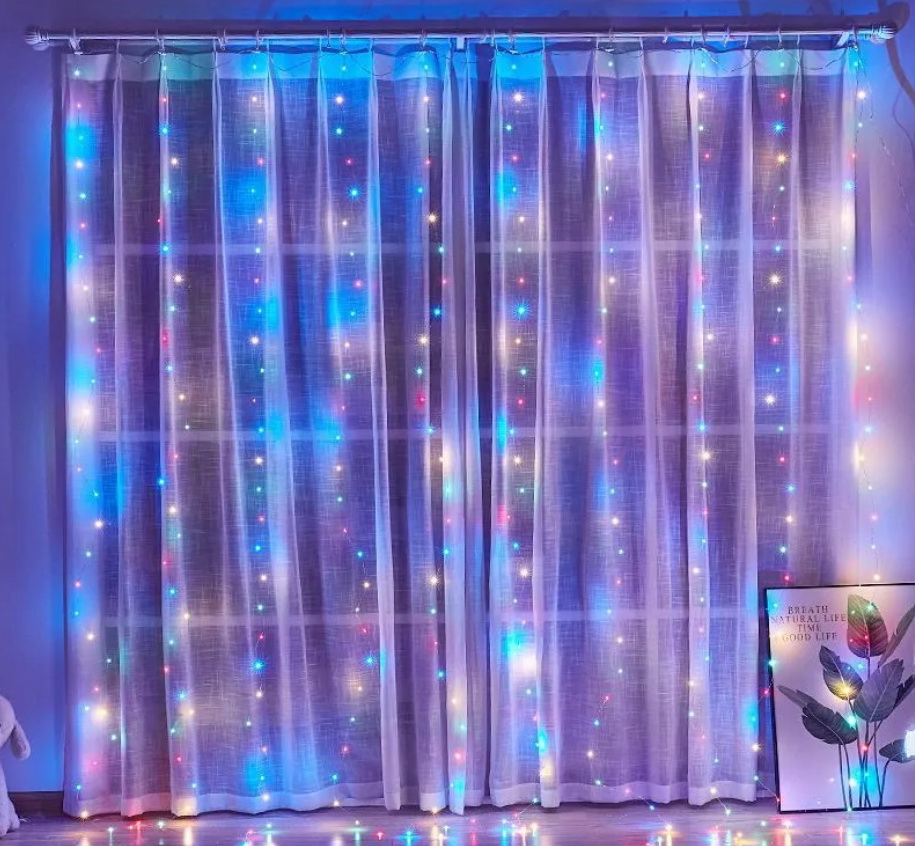 

Световой занавес Merry Trinkets MT-2023 33_colorful 3x3 м разноцветный/RGB, MT-2023