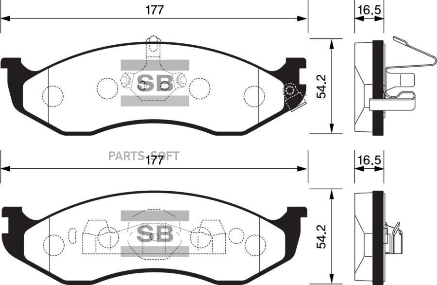 

Тормозные колодки Sangsin brake SP1112