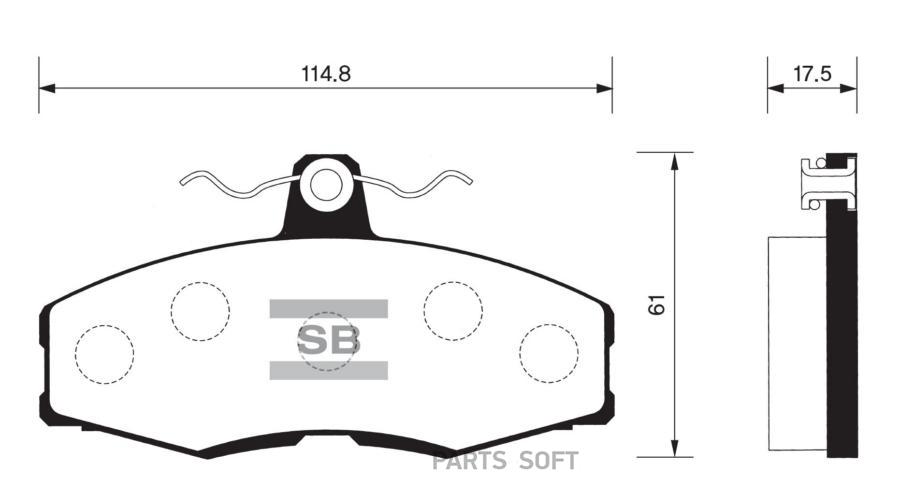

Тормозные колодки Sangsin brake SP1028
