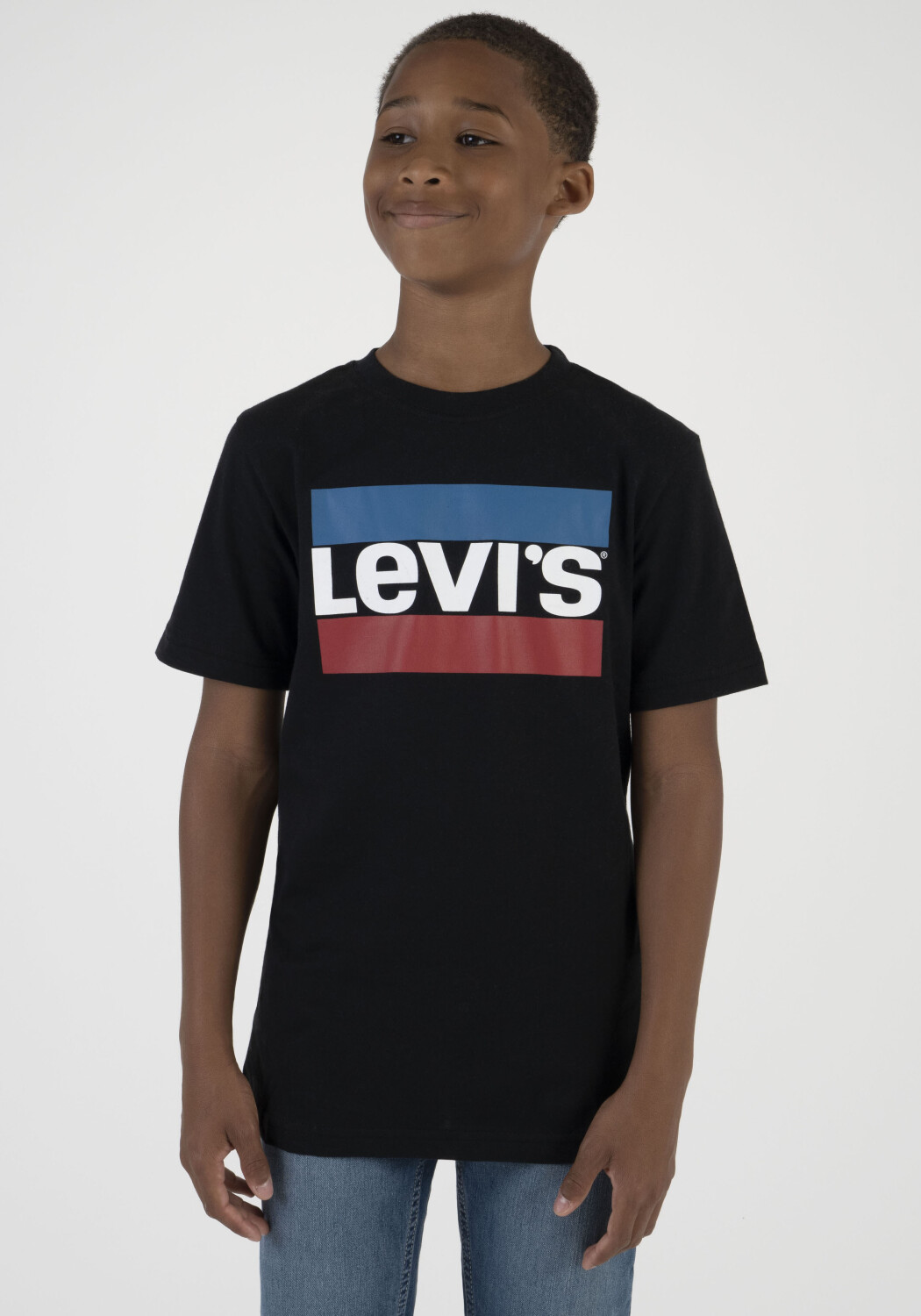 Футболка Levi’s Kids для мальчиков, черная-023, размер EU 16A, RU 176, 9E8568