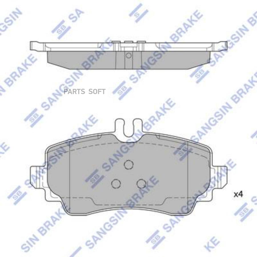 

Тормозные колодки Sangsin brake SP1744