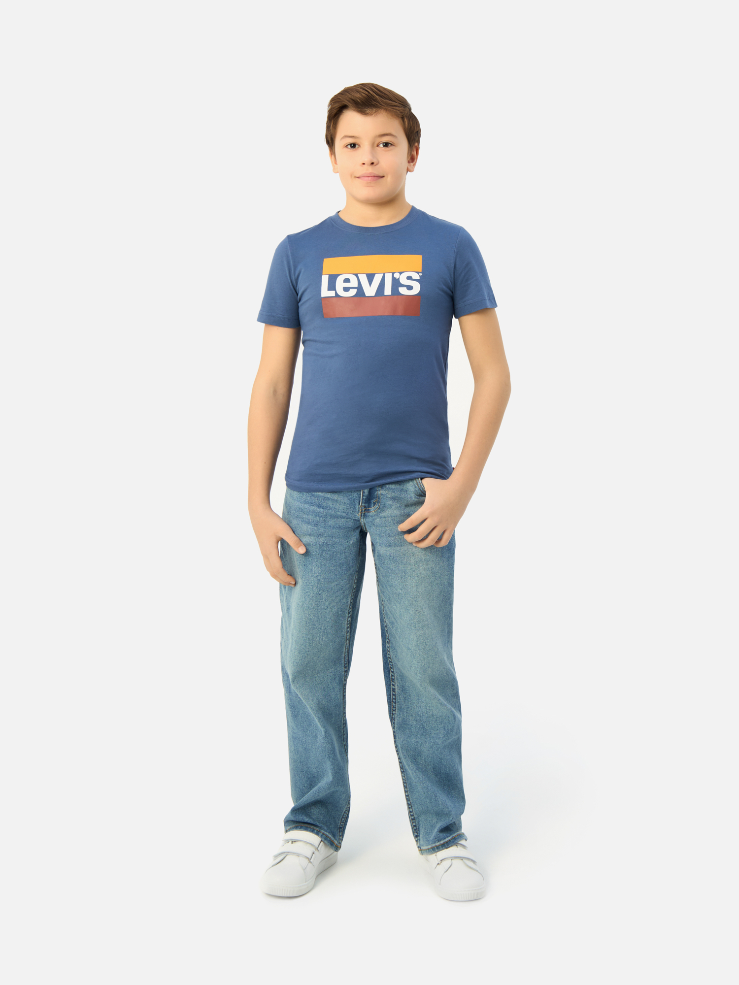 

Футболка для мальчиков Levi’s Kids 9E8568 синяя 10A EU/140 RU, Синий, 9E8568