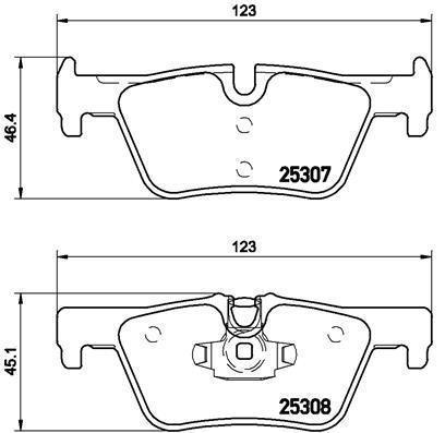 

Комплект тормозных колодок brembo p06071x