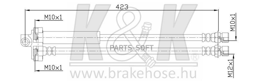 

Шланг Тормозной Задн Ford: Transit 2.0/2.0i/2.5di/2.5 Td 91-00 K&K арт. FT2501