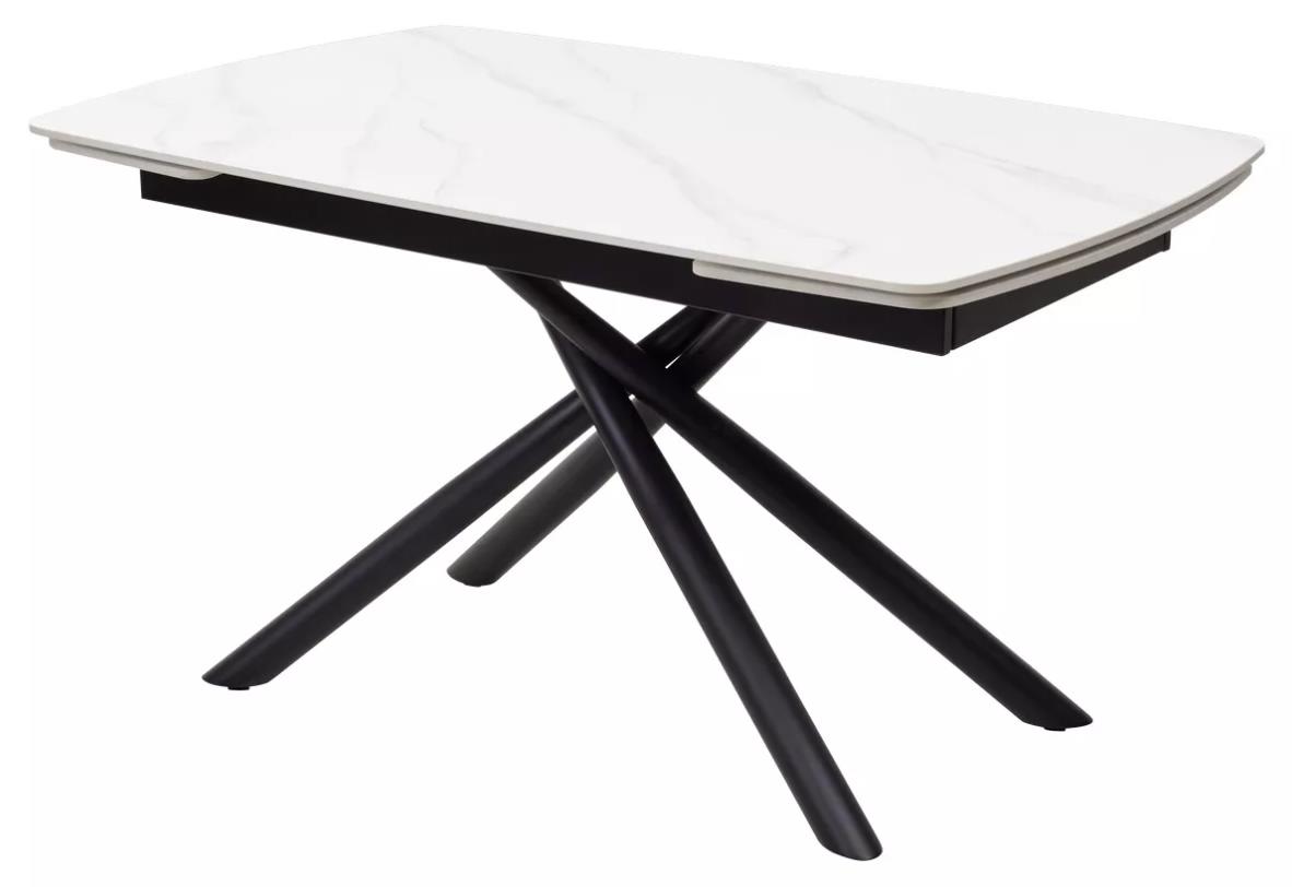 

Стол M-CITY RIVOLI 140 MATT WHITE MARBLE SINTERED STONE/ BLACK, RIVOLI 140