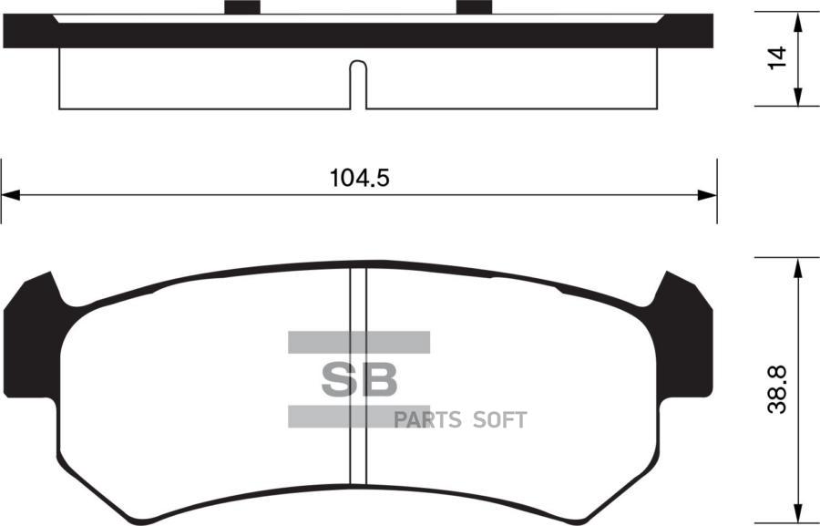 

Тормозные колодки Sangsin brake SP1160