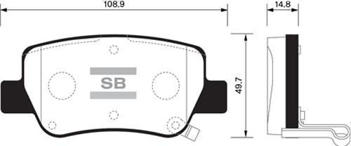 

Тормозные колодки Sangsin brake SP1578