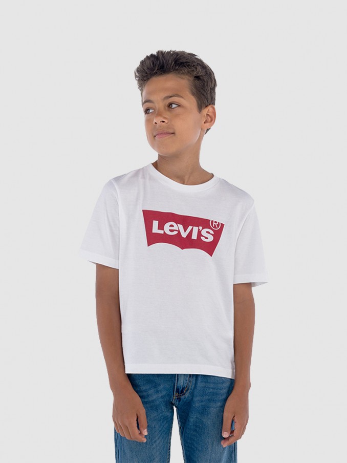 

Футболка Levi’s Kids для мальчиков, белая-001, размер EU 16A, RU 176, 9E8157, Белый, 9E8157