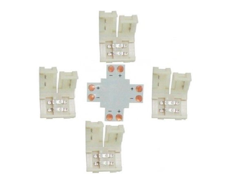 

Комплект соед плата X для зажим разъема + 4 зажима SMD5050 Ecola SC21UXESB 3 шт.