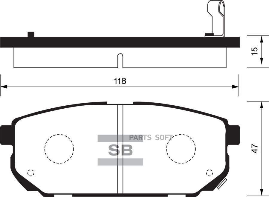 

Тормозные колодки Sangsin brake SP1154