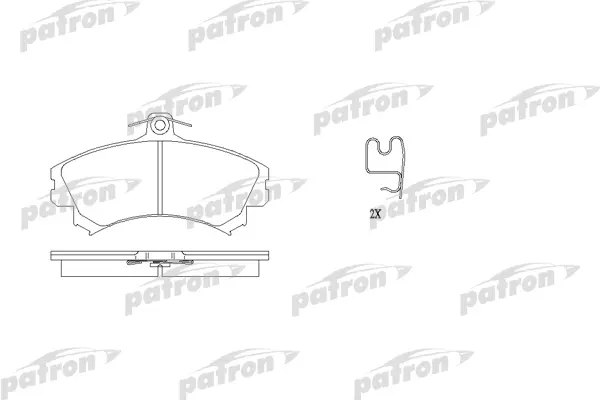 

Колодки тормозные дисковые передн VOLVO: S40 I 95-00, V40 универсал 95-00 PATRON PBP1384