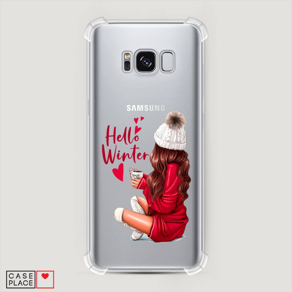 фото Чехол awog "hello winter" для samsung galaxy s8