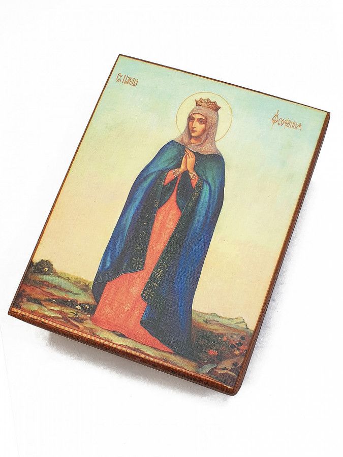 

Икона Святая Феофания Византийская 10х15 см
