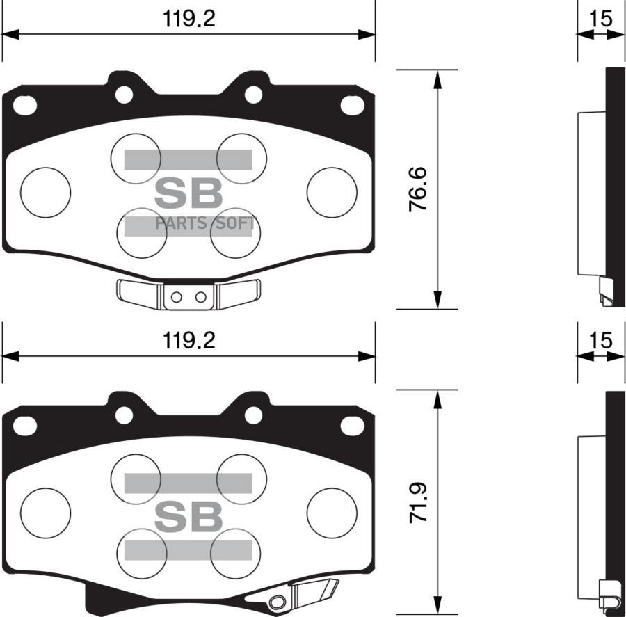 

Тормозные колодки Sangsin brake SP1420