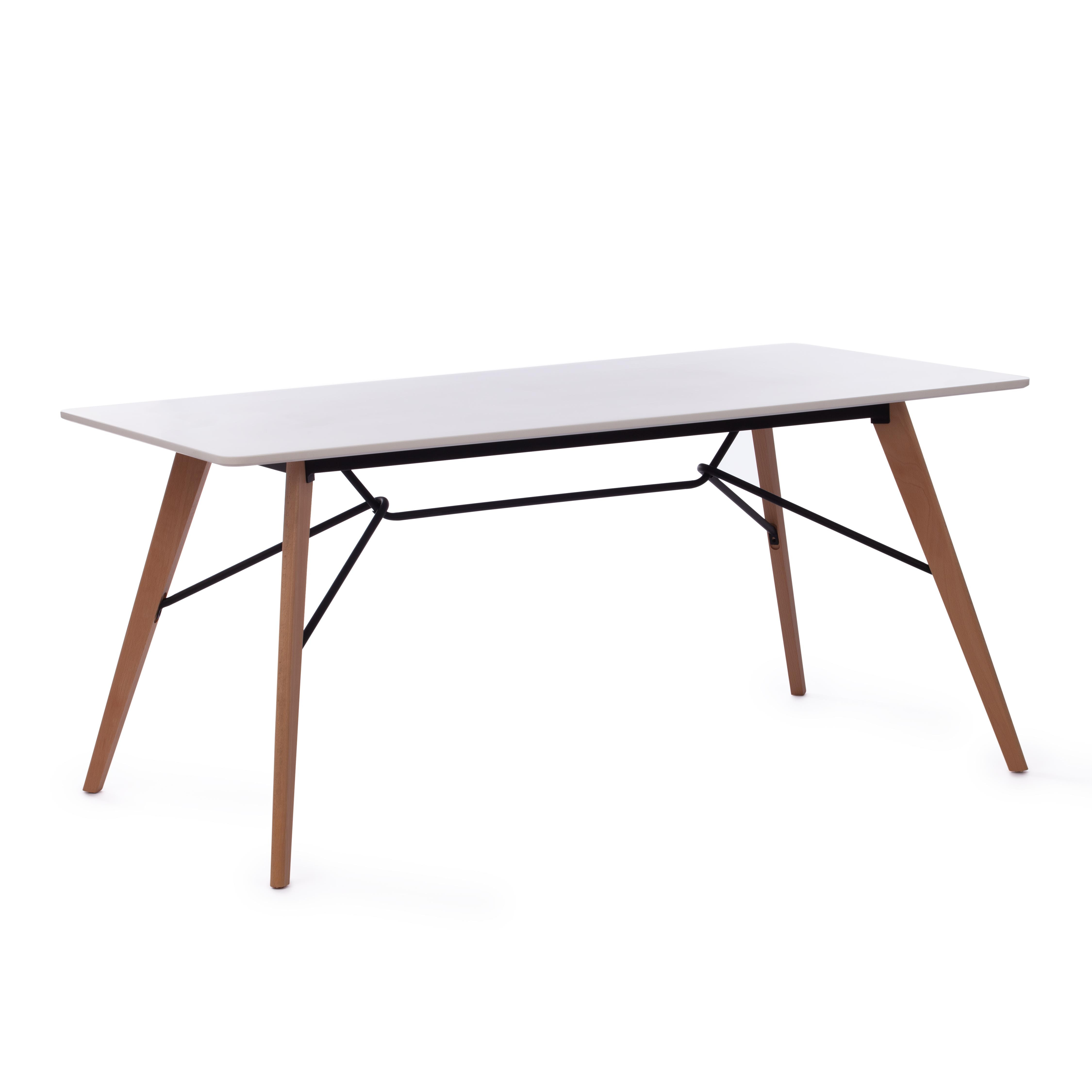

Стол TetChair RUSTO (mod. 289А) МДФ/металл, 160 х 90 х 75 см , white (белый)