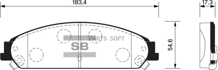 

Тормозные колодки Sangsin brake SP1509