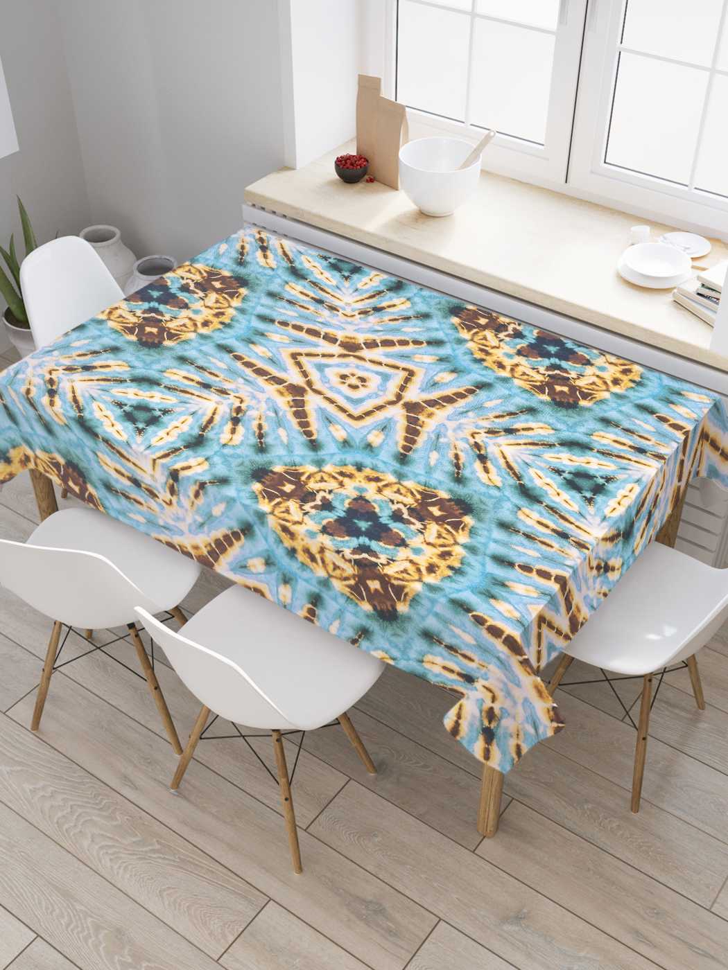 

Скатерть прямоугольная JoyArty "Вселенская мудрость" из оксфорда, 180x145 см, Вселенская мудрость