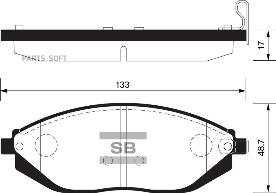 

Тормозные колодки Sangsin brake SP1392