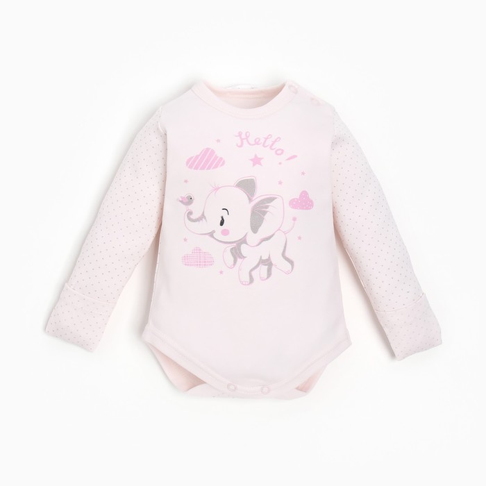 

Linas baby Боди детское, цвет розовый, рост 68см, 589527