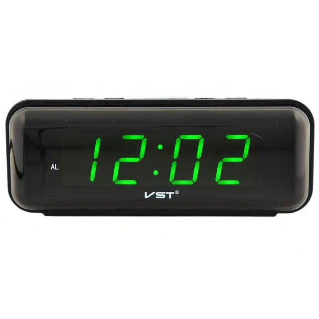 Сетевые часы VST738-4 220В зел.цифры+USB кабель (без адаптера)