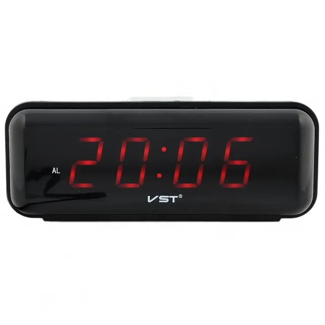 Сетевые часы VST738-1 220В красн.цифры+USB кабель (без адаптера)