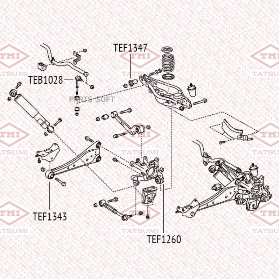 

Сайлентблок Tatsumi TEF1343