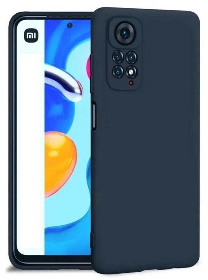 Силиконовый чехол для Xiaomi Redmi Note 11 Pro 4G/5G, синий