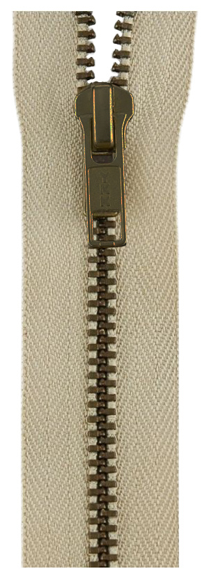 

Застежка-молния YKK 0573986/18, 572 песок тип 5 (5,75мм), неразъемная, 18см