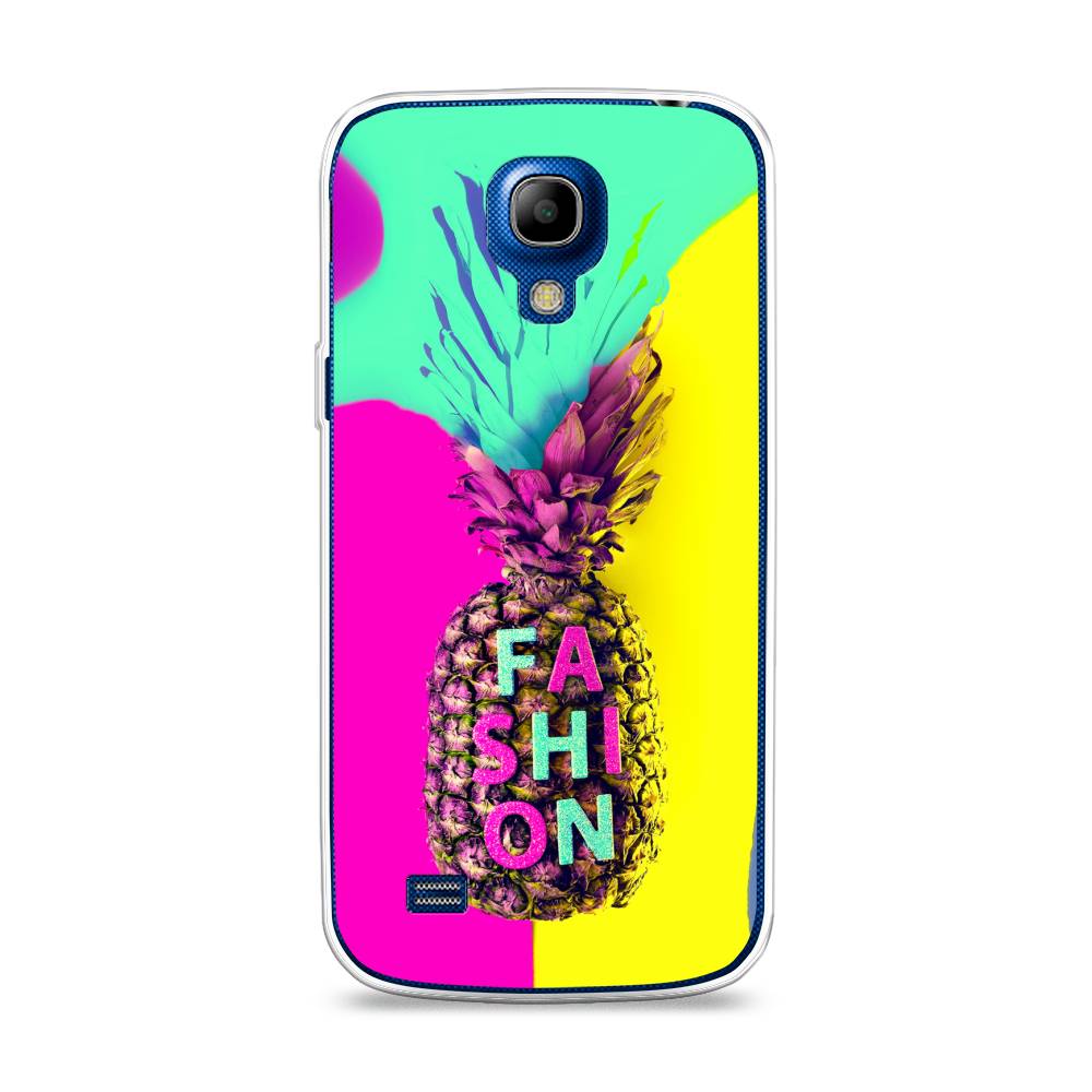 

Чехол Awog на Samsung Galaxy S4 mini / Самсунг S4 mini "Кислотный ананас", Желтый;розовый;голубой, 24050-10