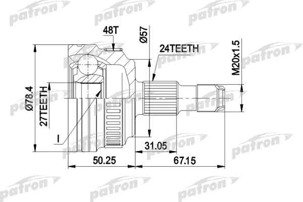 

PATRON ШРУС PATRON PCV1434