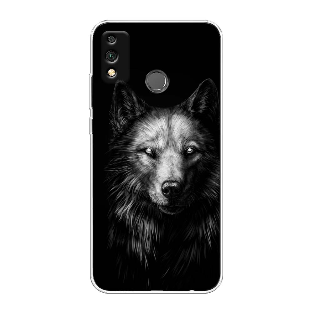 

Чехол Awog на Honor 9X Lite "Волк черно белый", Серый;бежевый;белый, 6104250-1