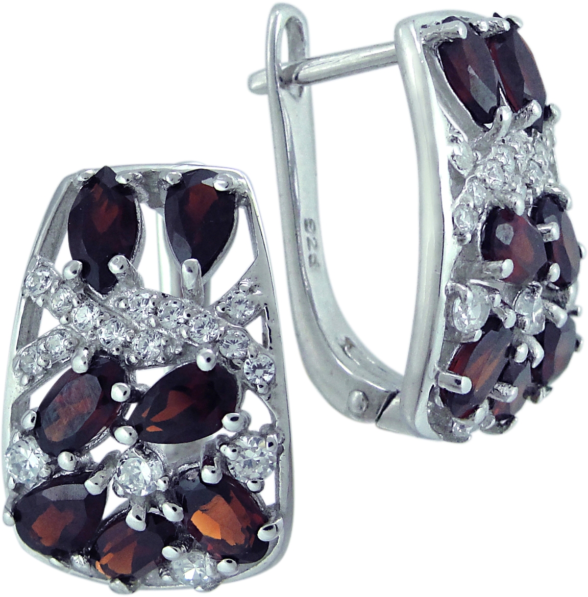 

Серьги из серебра с гранатом Balex Jewellery 2405937557, 2405937557
