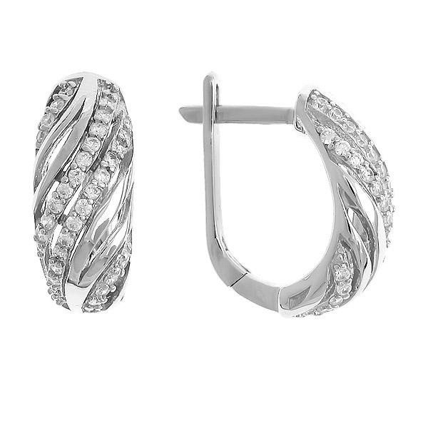 

Серьги из серебра с фианитом Balex Jewellery 2433920166, 2433920166
