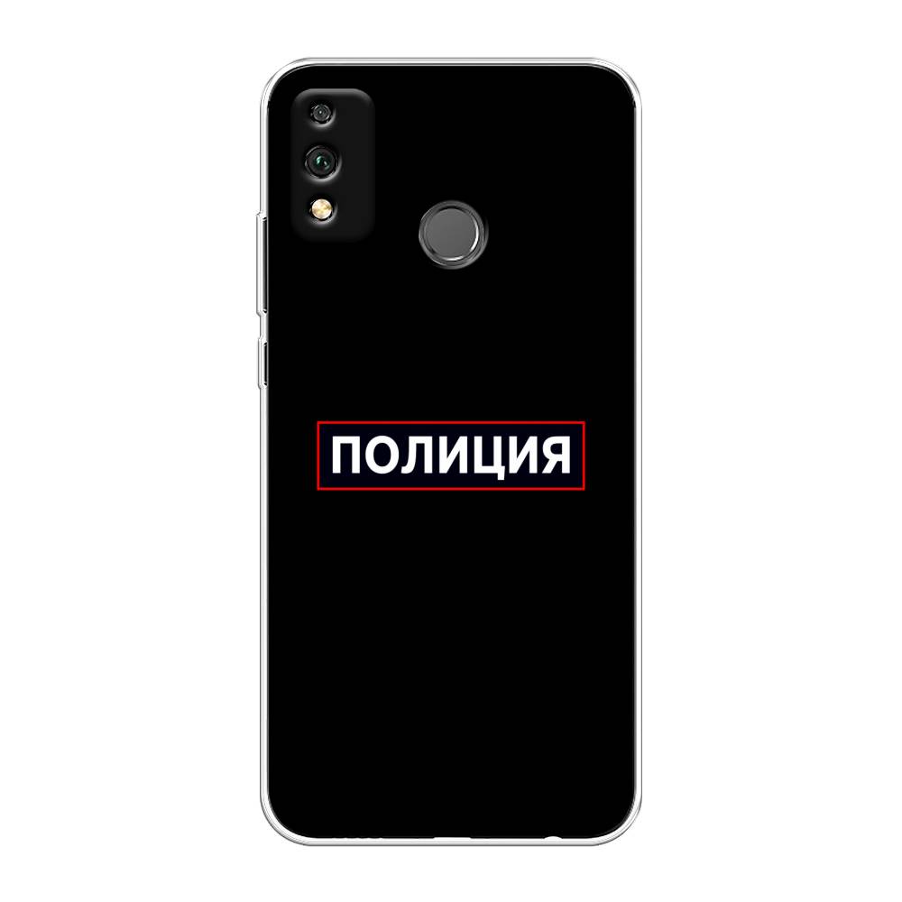 

Чехол Awog на Honor 9X Lite "Police logo", Черный;белый;красный, 6104250-5