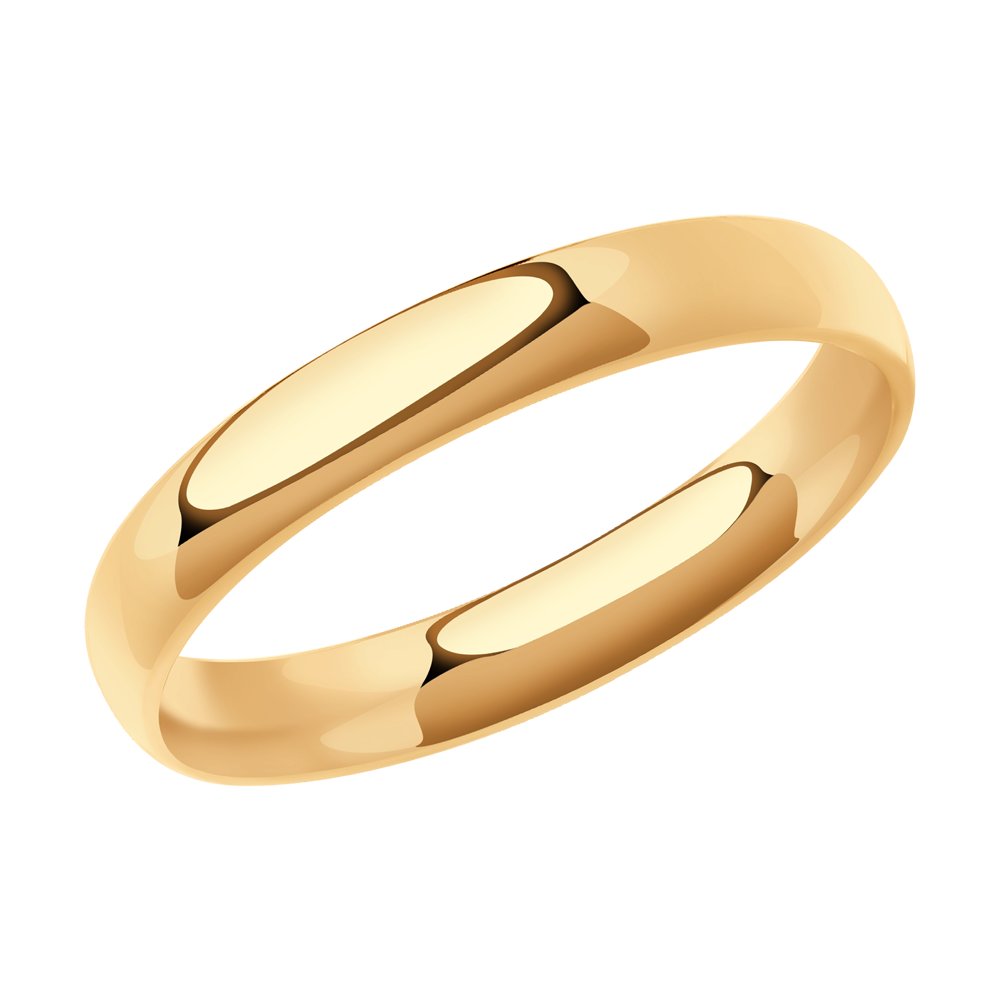 

Кольцо обручальное из красного золота р. 18 Diamant 51-111-00796-1, 51-111-00796-1