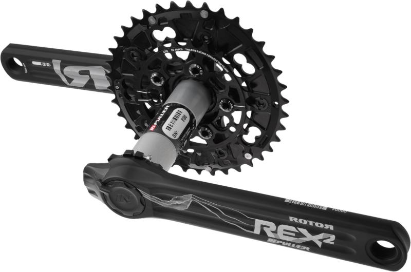 Шатуны с измерителем мощности Rotor Inpower Rex 2.2 BCD110 Black 175mm (C13-021-21010-002)