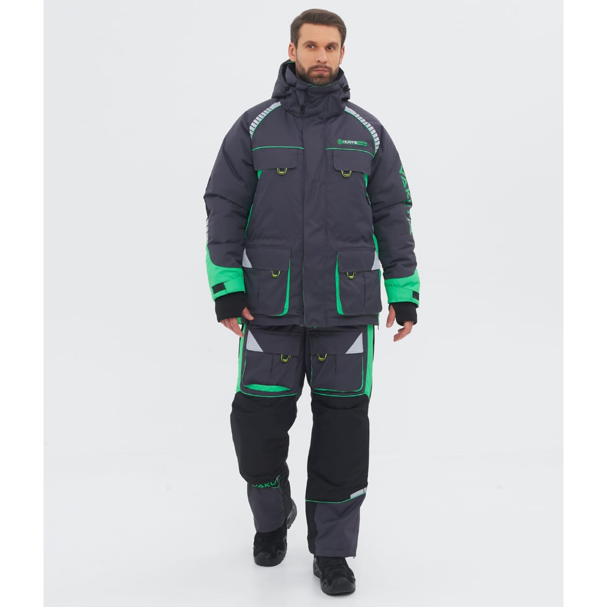 

Костюм зимний Huntsman Yakutia ткань Galaxy Breathable цвет Тёмно-серый 60-62, 170-176, Yakutia