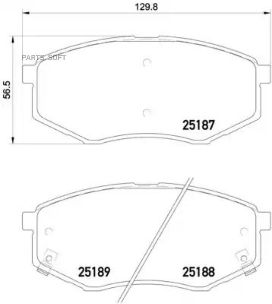 

Колодки дисковые передние hyundai tucson/ix35 2.0/2.4/2.0crdi 10> P30055