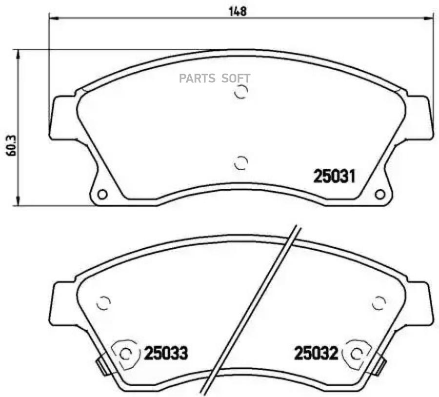 

Колодки дисковые передн. opel astra 1.4/1.6/1.3d 09> P59076