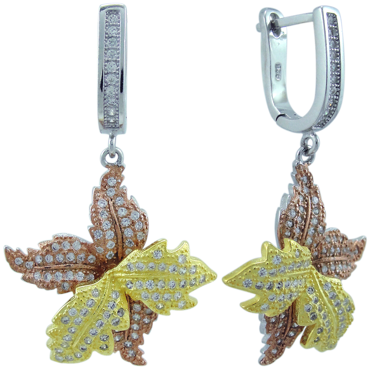 

Серьги из серебра с фианитом Balex Jewellery 2405937483, 2405937483