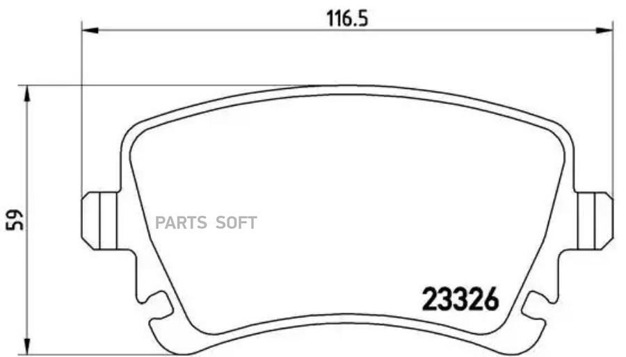 

Тормозные колодки brembo задние p85083