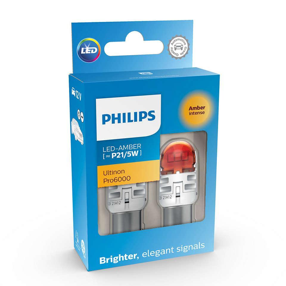 

Лампа P21/5W Led Amber 11499 Au60 12V X2 Philips 11499AU60X2
